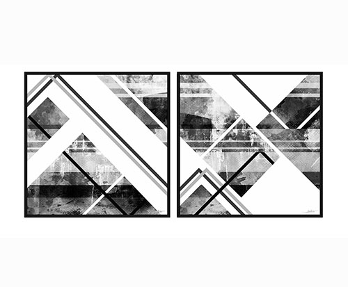 SketchUp模型丨模型库[装饰画]现代简约几何丨ZSH000061