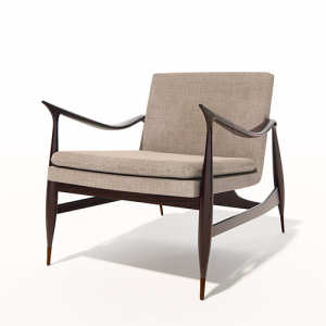 SketchUp模型丨模型库[单体模型]现代休闲单椅丨DT00015