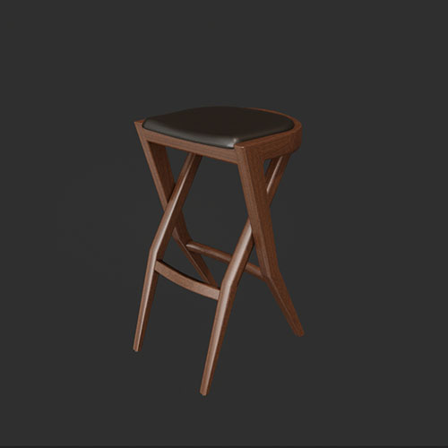 SketchUp模型丨模型库[单体模型]吧台凳高脚凳丨DT00024