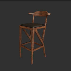 SketchUp模型丨模型库[单体模型]吧台凳高脚凳丨DT00025