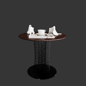 SketchUp模型丨模型库[单体模型]现代边几茶几丨DT00035