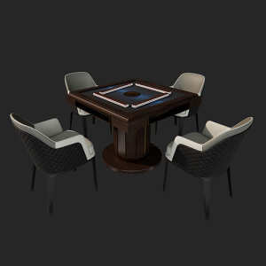 SketchUp模型丨模型库[单体模型]麻将桌丨DT00058
