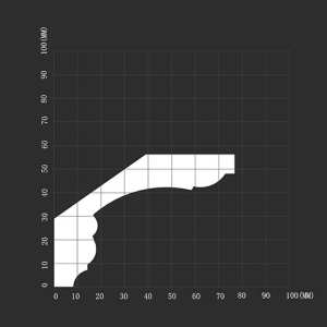 SketchUp模型丨智能构件[PB3轮廓]石膏线丨LK00259