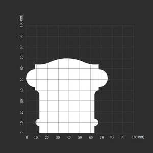 SketchUp模型丨智能构件[PB3轮廓]柱头丨LK00463