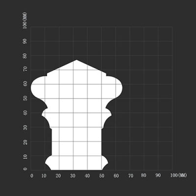 SketchUp模型丨智能构件[PB3轮廓]柱头丨LK00517