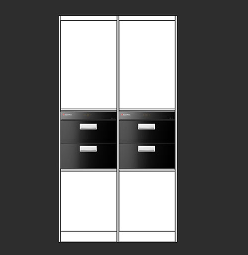 SketchUp模型丨智能构件[PB3构件]橱柜_高柜丨PB00008