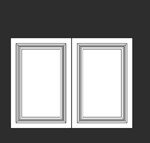 SketchUp模型丨智能构件[PB3构件]橱柜_柜门丨PB00011
