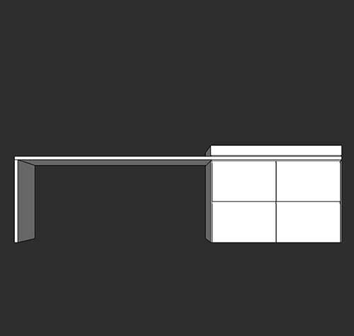 SketchUp模型丨智能构件[PB3构件]岛台_款式丨PB00024