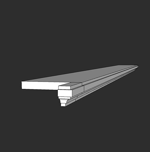 SketchUp模型丨智能构件[PB3构件]窗台_造型丨PB00031