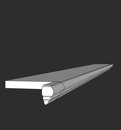 SketchUp模型丨智能构件[PB3构件]窗台_造型丨PB00034