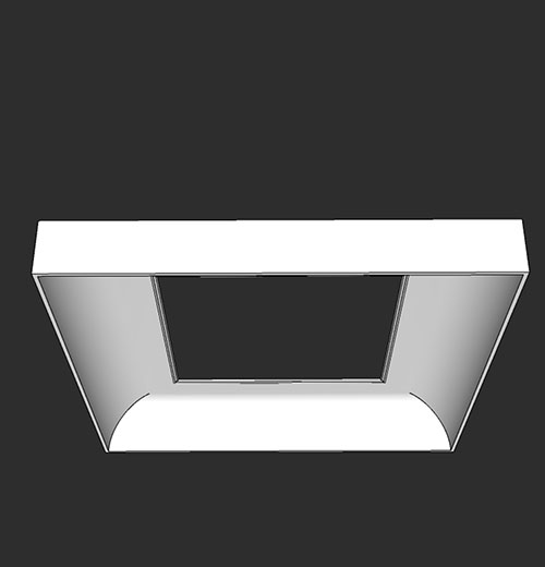 SketchUp模型丨智能构件[PB3构件]吊顶圆弧造型丨PB00036