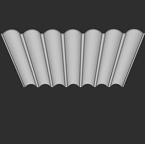 SketchUp模型丨智能构件[PB3构件]吊顶圆弧造型丨PB00042
