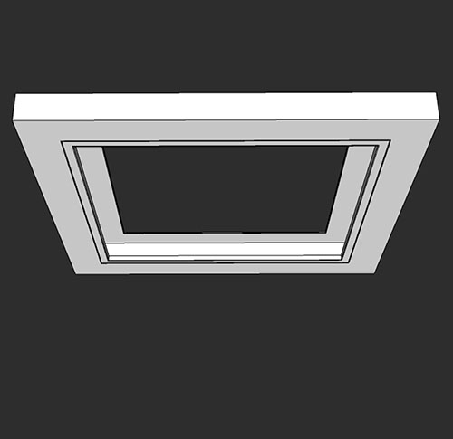 SketchUp模型丨智能构件[PB3构件]吊顶现代造型丨PB00044