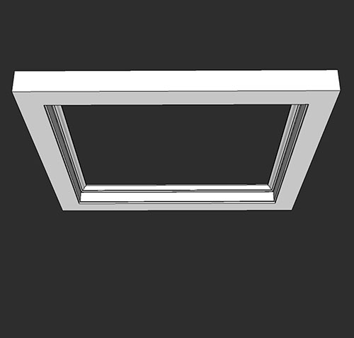 SketchUp模型丨智能构件[PB3构件]吊顶现代造型丨PB00048