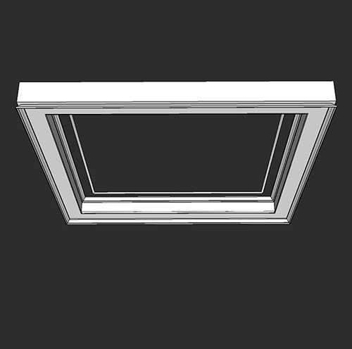 SketchUp模型丨智能构件[PB3构件]吊顶美式造型丨PB00054