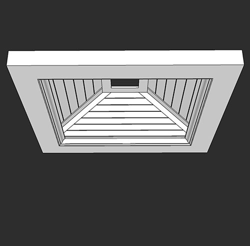 SketchUp模型丨智能构件[PB3构件]吊顶美式造型丨PB00056
