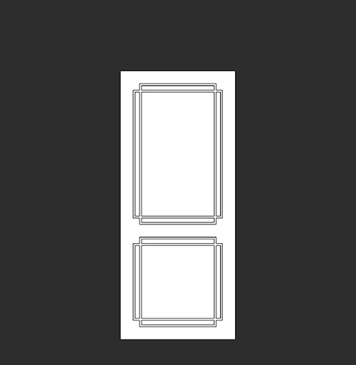 SketchUp模型丨智能构件[PB3构件]房门_门扇丨PB00075