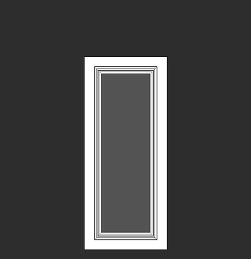SketchUp模型丨智能构件[PB3构件]房门_门扇丨PB00076