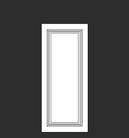 SketchUp模型丨智能构件[PB3构件]房门_门扇丨PB00077