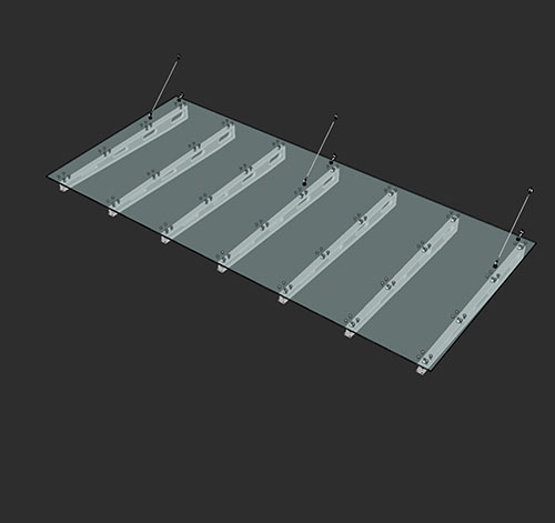 SketchUp模型丨智能构件[PB3构件]遮雨棚丨PB00095