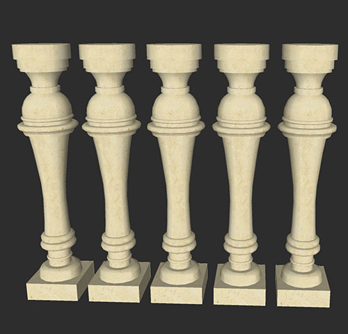 SketchUp模型丨智能构件[PB3构件]建筑_罗马柱丨PB00109