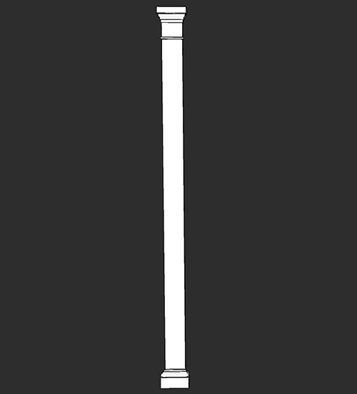 SketchUp模型丨智能构件[PB3构件]建筑_罗马柱丨PB00110