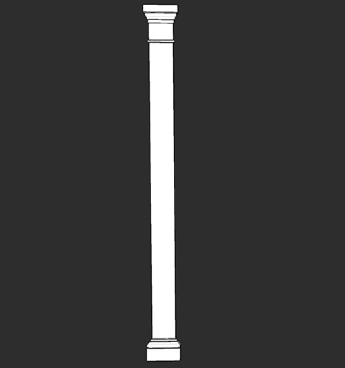SketchUp模型丨智能构件[PB3构件]建筑_罗马柱丨PB00111