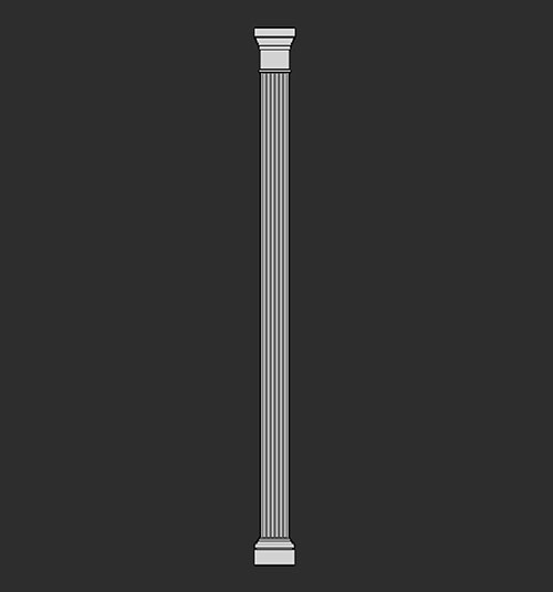 SketchUp模型丨智能构件[PB3构件]建筑_罗马柱丨PB00113
