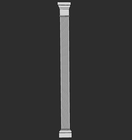SketchUp模型丨智能构件[PB3构件]建筑_罗马柱丨PB00114