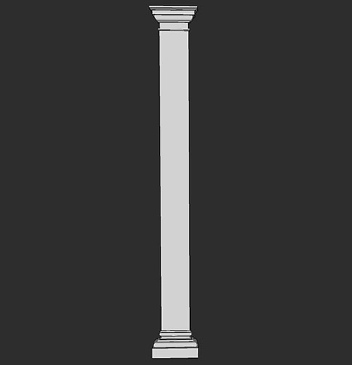 SketchUp模型丨智能构件[PB3构件]建筑_罗马柱丨PB00115