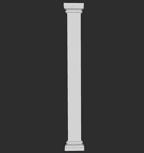 SketchUp模型丨智能构件[PB3构件]建筑_罗马柱丨PB00116