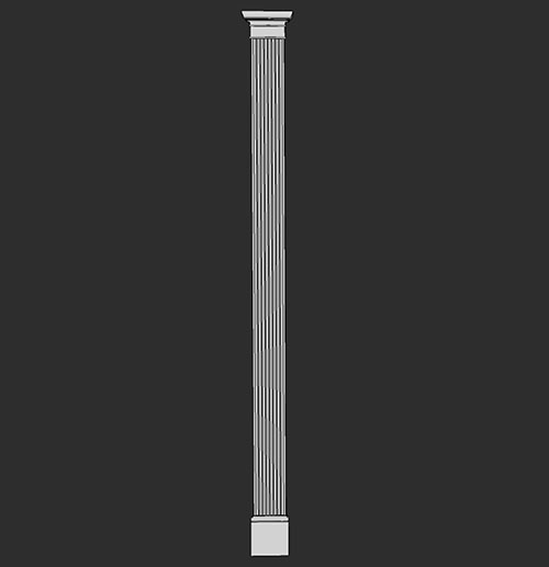 SketchUp模型丨智能构件[PB3构件]建筑_罗马柱丨PB00117