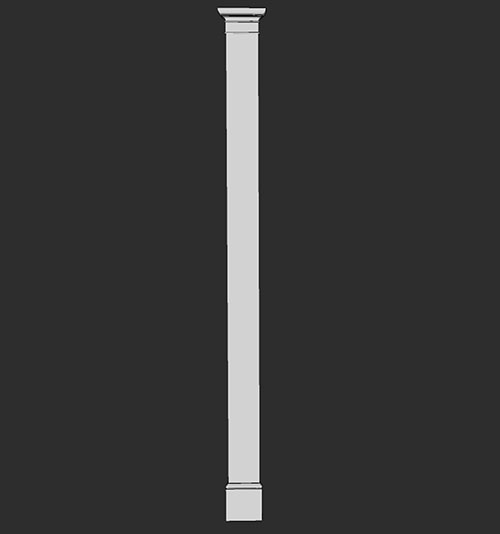 SketchUp模型丨智能构件[PB3构件]建筑_罗马柱丨PB00118
