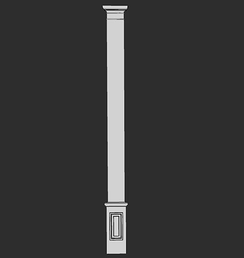 SketchUp模型丨智能构件[PB3构件]建筑_罗马柱丨PB00120