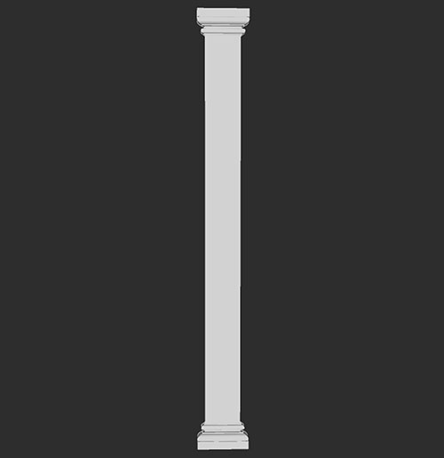 SketchUp模型丨智能构件[PB3构件]建筑_罗马柱丨PB00125