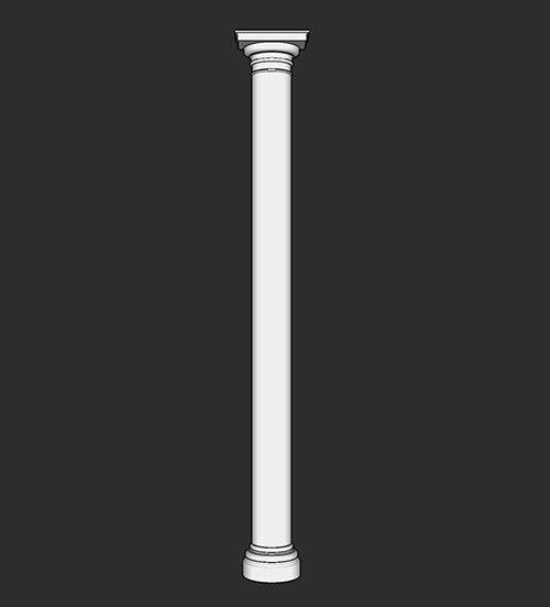 SketchUp模型丨智能构件[PB3构件]建筑_罗马柱丨PB00129