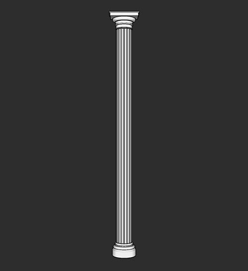 SketchUp模型丨智能构件[PB3构件]建筑_罗马柱丨PB00133
