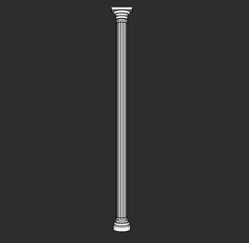 SketchUp模型丨智能构件[PB3构件]建筑_罗马柱丨PB00138