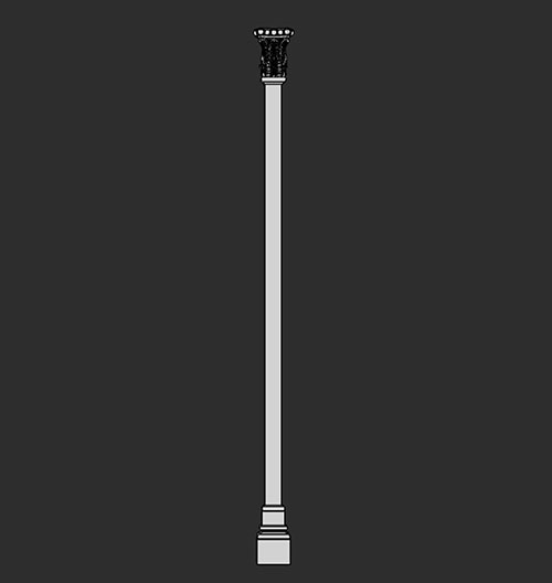 SketchUp模型丨智能构件[PB3构件]建筑_罗马柱丨PB00159