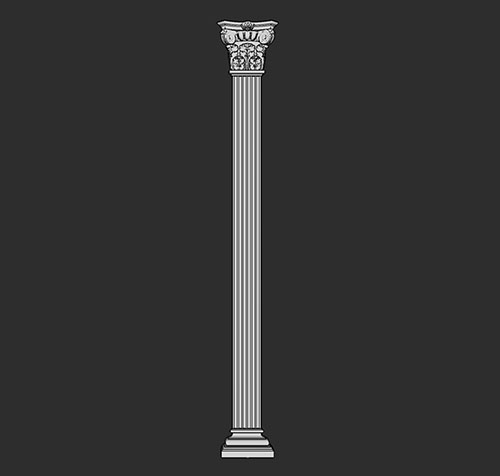 SketchUp模型丨智能构件[PB3构件]建筑_罗马柱丨PB00165
