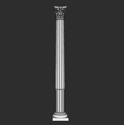 SketchUp模型丨智能构件[PB3构件]建筑_罗马柱丨PB00170