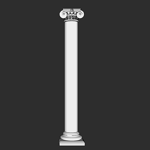 SketchUp模型丨智能构件[PB3构件]建筑_罗马柱丨PB00172