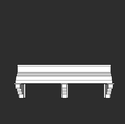 SketchUp模型丨智能构件[PB3构件]建筑_欧式屋檐丨PB00179