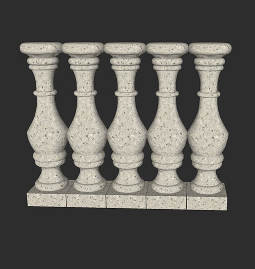 SketchUp模型丨智能构件[PB3构件]欧式石花瓶丨PB00180