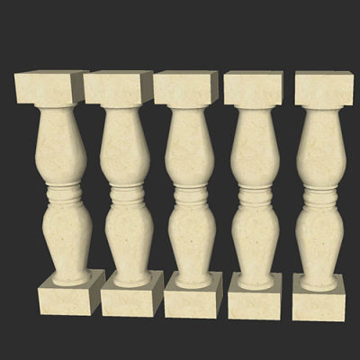 SketchUp模型丨智能构件[PB3构件]欧式石花瓶丨PB00188