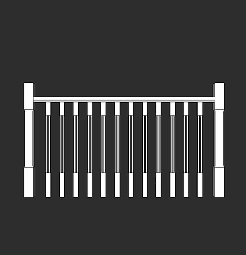 SketchUp模型丨智能构件[PB3构件]楼梯_款式丨PB00201
