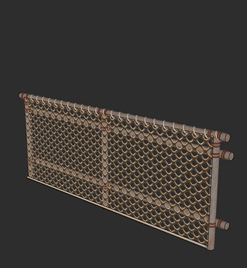SketchUp模型丨智能构件[PB3构件]篱笆栅栏丨PB00221