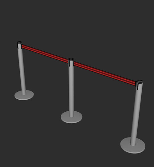 SketchUp模型丨智能构件[PB3构件]围栏_款式丨PB00228