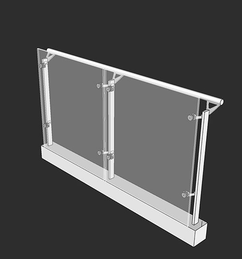 SketchUp模型丨智能构件[PB3构件]围栏_款式丨PB00230
