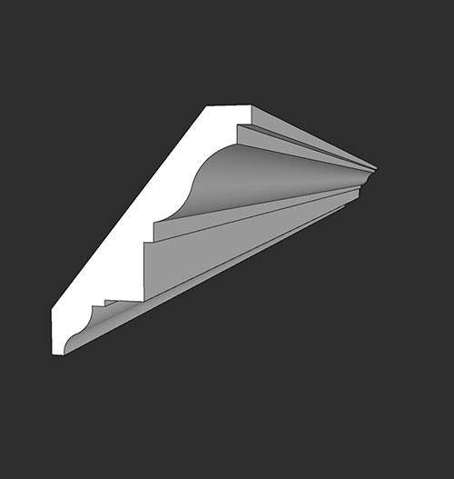 SketchUp模型丨智能构件[PB3构件]顶线_60高丨PB00237